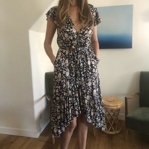 Bohemian KIVARI Floral Midi Dress